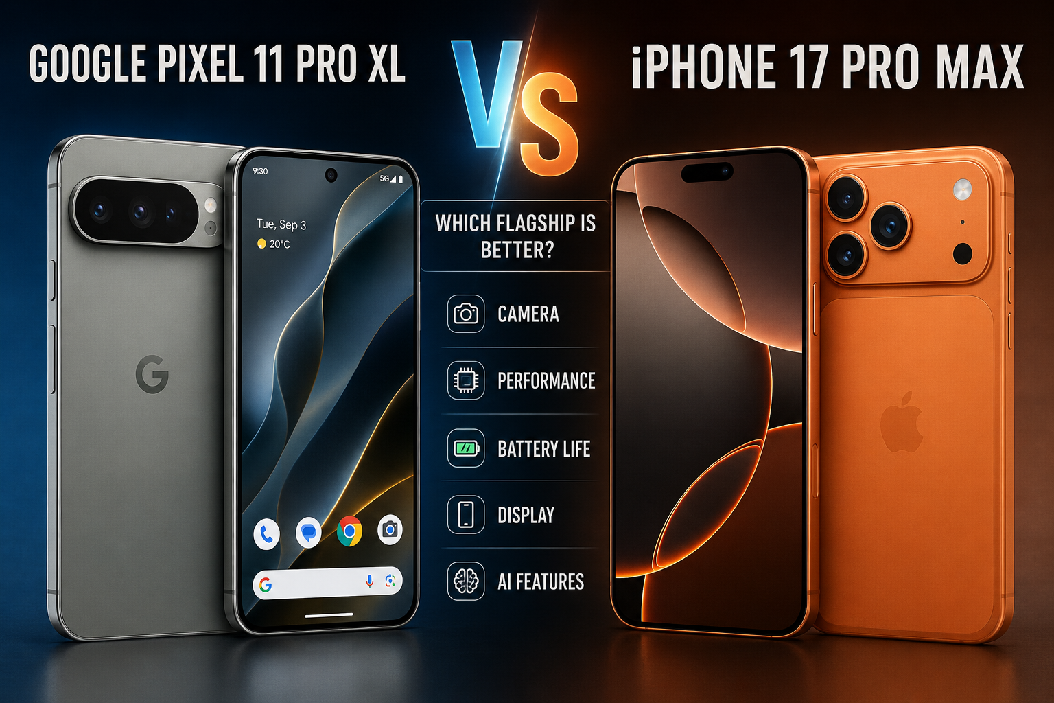 Google Pixel 11 Pro XL vs iPhone 17 Pro Max: Which Flagship Is Better?
